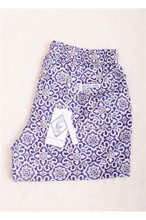 Boxer mare con maiolica blu Aram Capri | MAIOLICA 7BLU